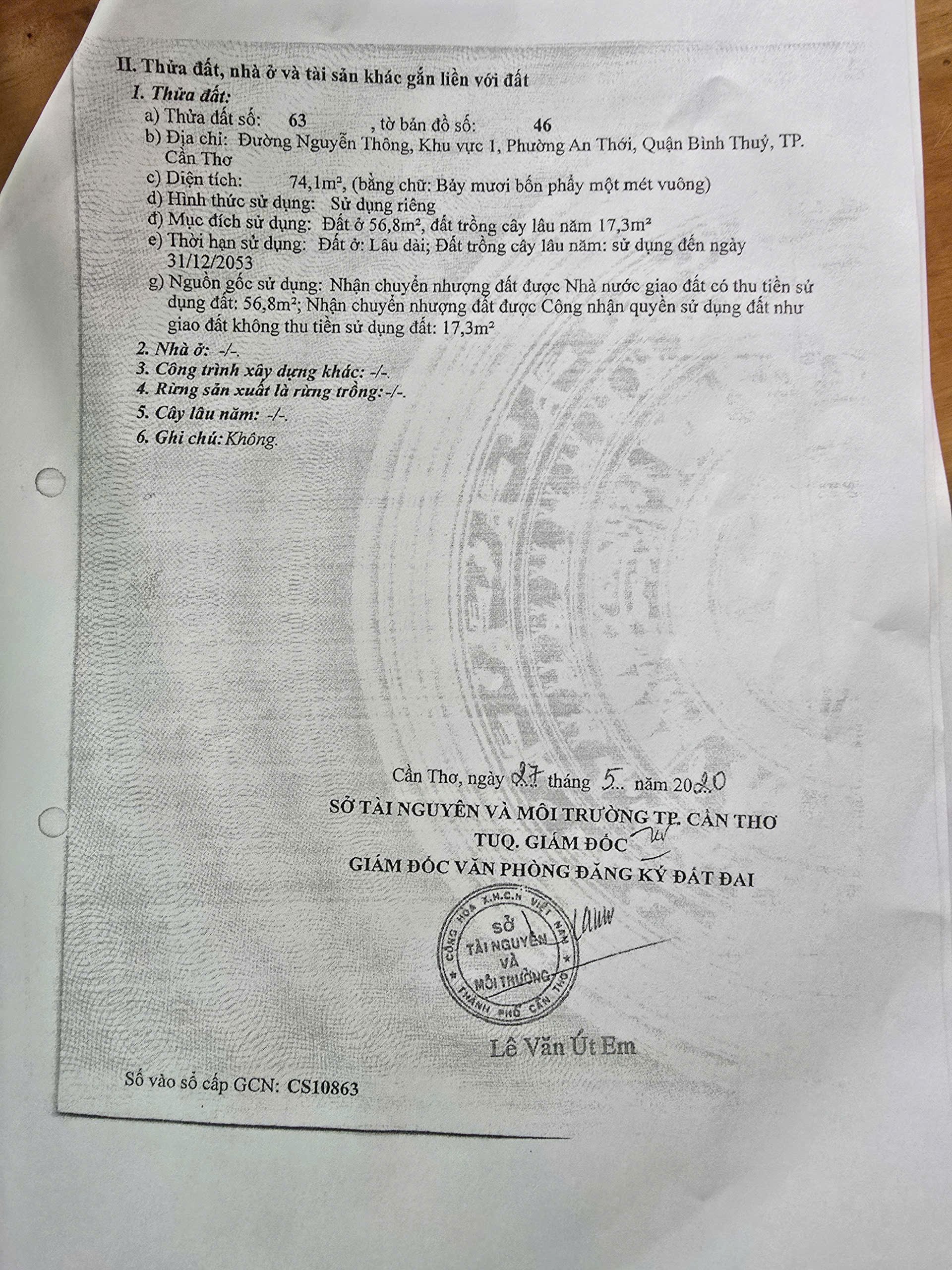 Bán nhà diện tích rộng đầu hẻm 90 Nguyễn Thông