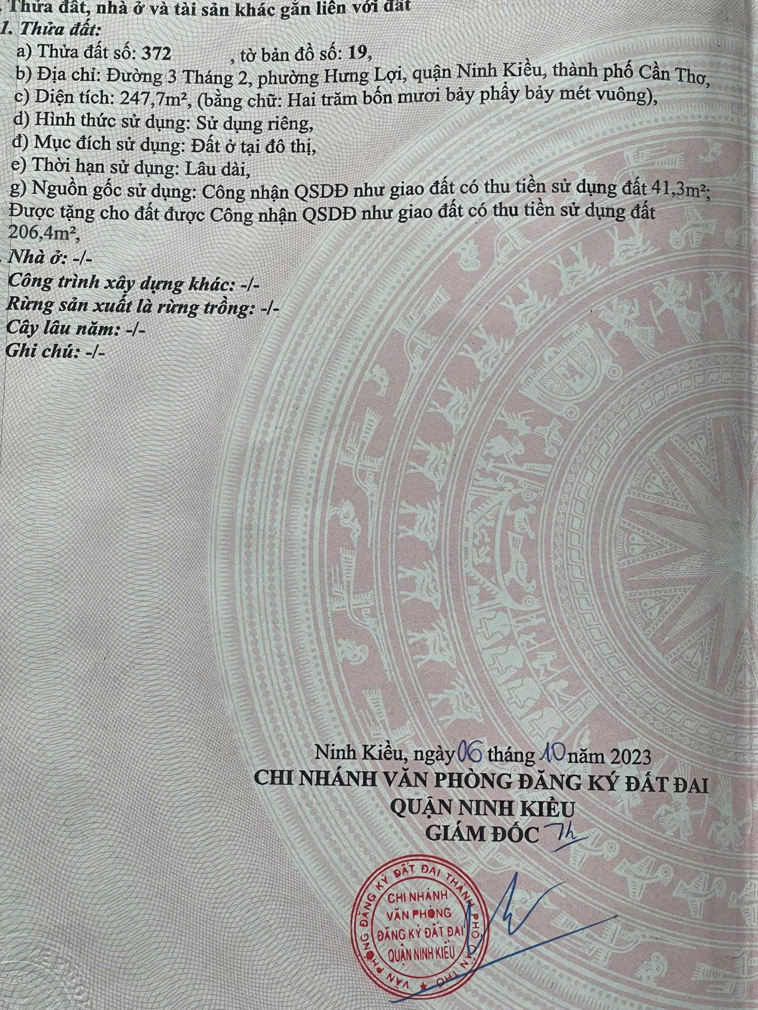 Bán Nền Mặt Tiền Đường 3 Tháng 2 Gần Ngã Tư Nguyễn Văn Linh Mặt Tiền Ngang 10m