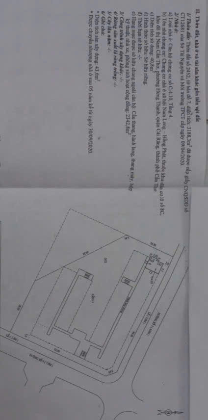 BÁN CHUNG CƯ NAM LONG 1 (Căn góc 2 ban công). Diện tích: 43,6m2. Đã có Sổ hồng