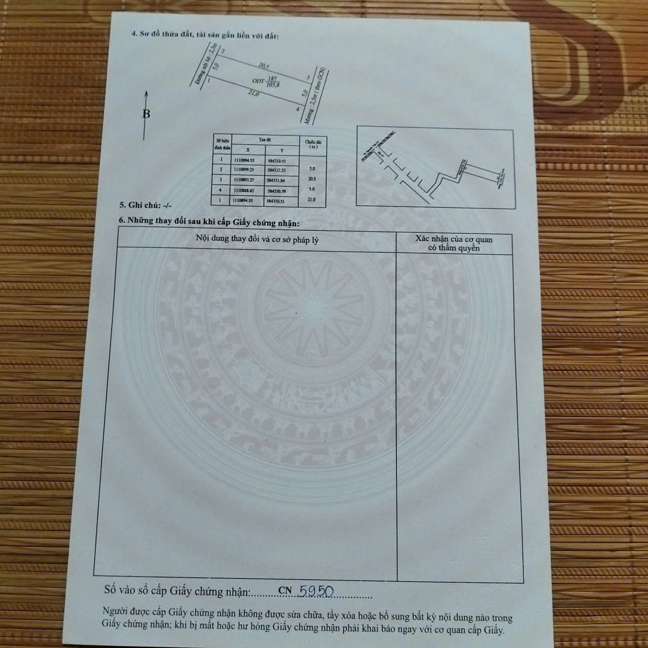 Bán Nền Đẹp Thổ Cư 5 x 21 hẻm 233 Nguyễn Văn Cừ - Thông hẻm 311