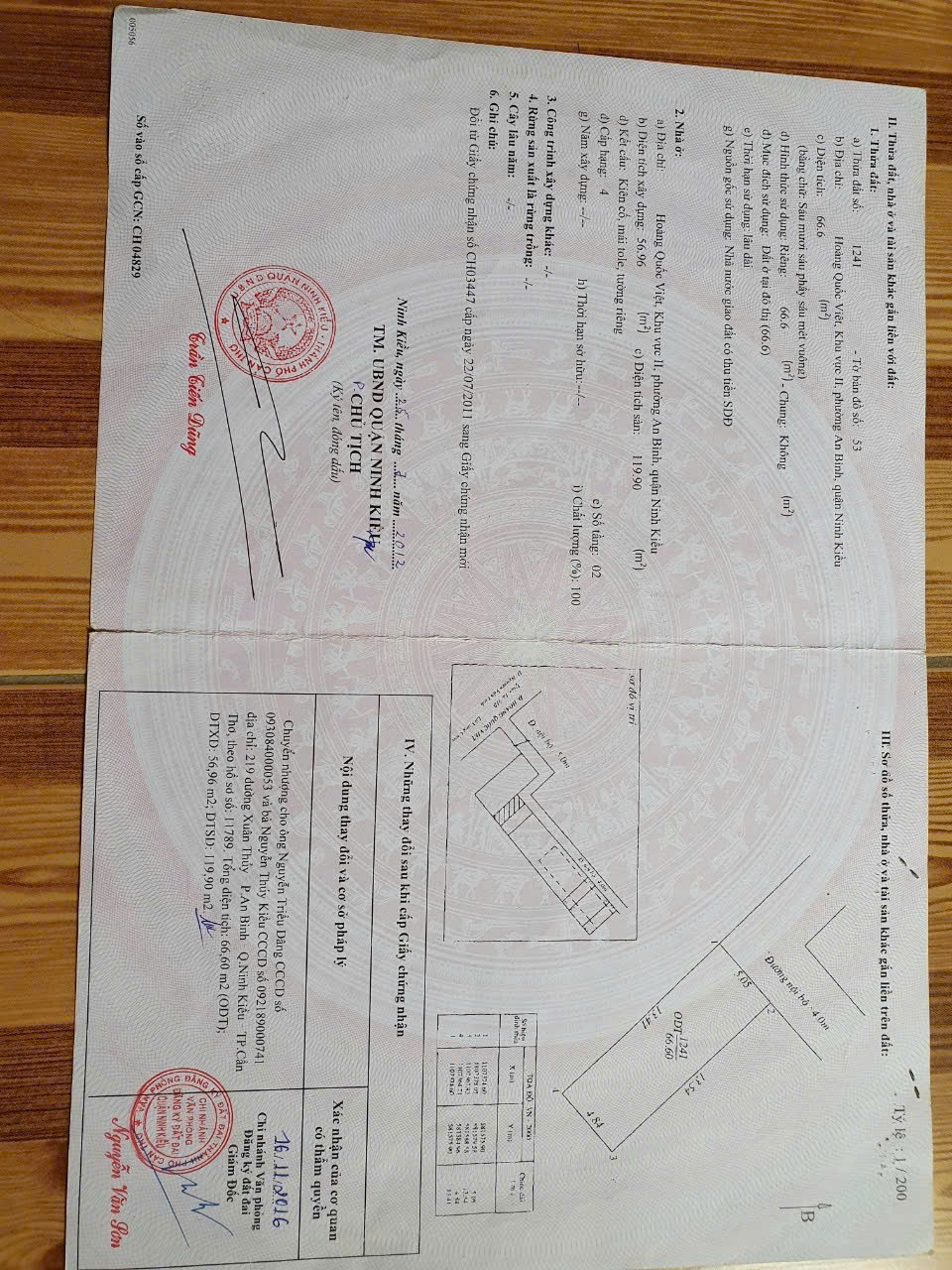 BÁN NHÀ TRỤC CHÍNH HẺM 120 HOÀNG QUỐC VIỆT, AN BÌNH, TP CẦN THƠ.