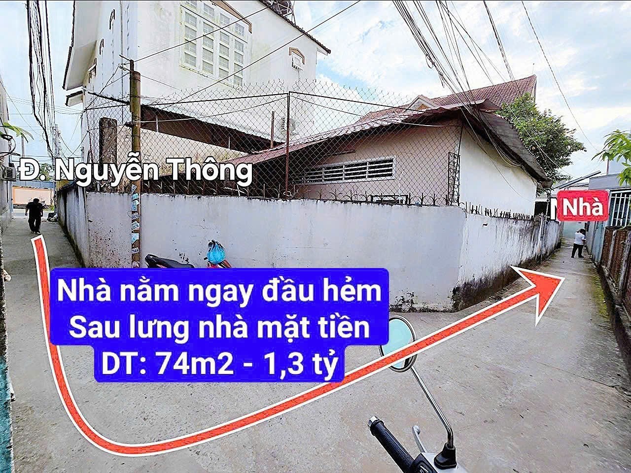 Bán nhà diện tích rộng hẻm 90 Nguyễn Thông